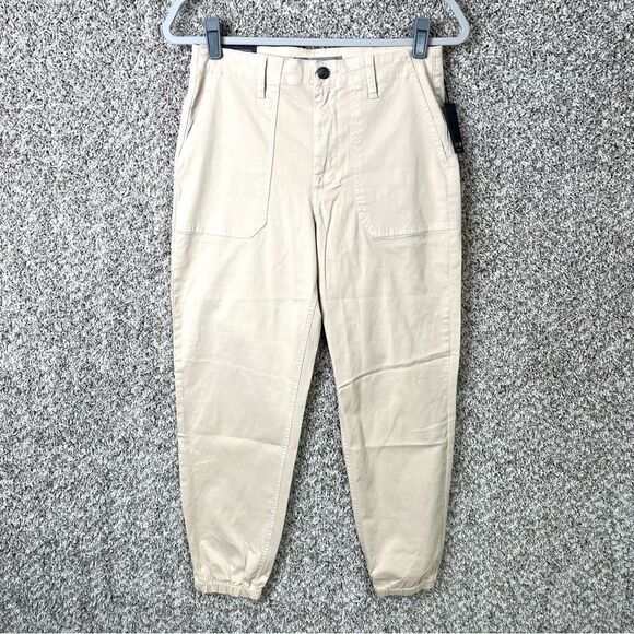 Joe’s Jeans Pants Women’s 26 Nature Tan Khaki Utility Joggers NWT - Picture 1 of 8